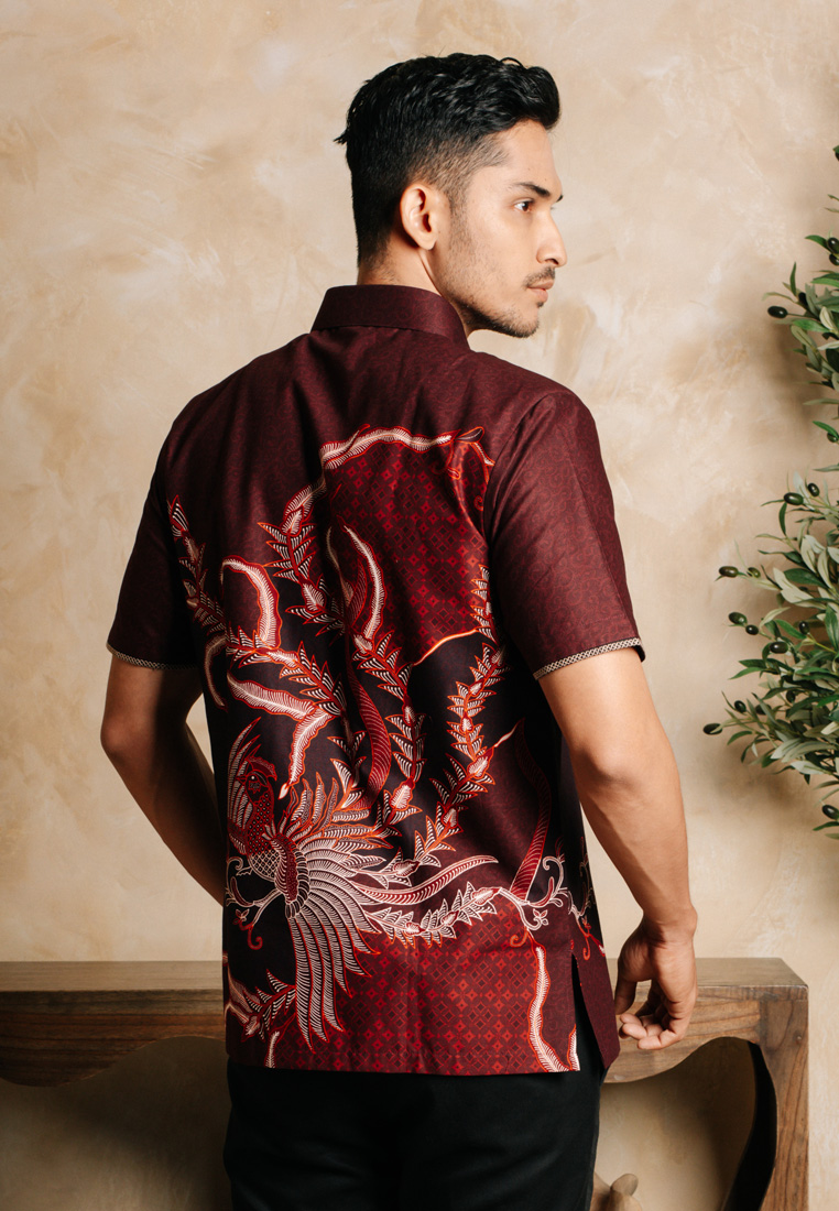 Hadinata Embroidery Batik Kemeja Pendek Genta Gyana-1